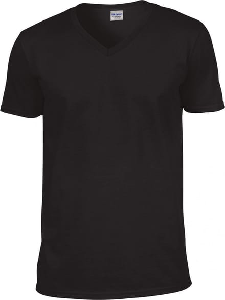 Gildan - Softstyle® Adult V-Neck T-Shirt - Black - S