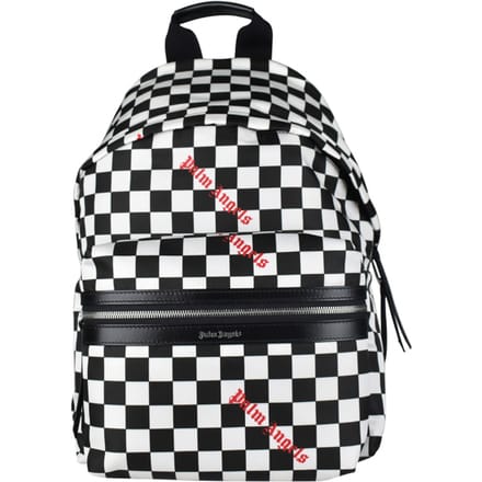 Palm Angels Checkerboard Rugzak Wit