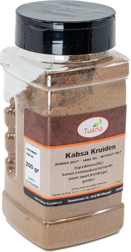Tuana Kruiden - Kabsa Kruiden - Strooibus 120 Gram - Tuanashop - MP-K-0001