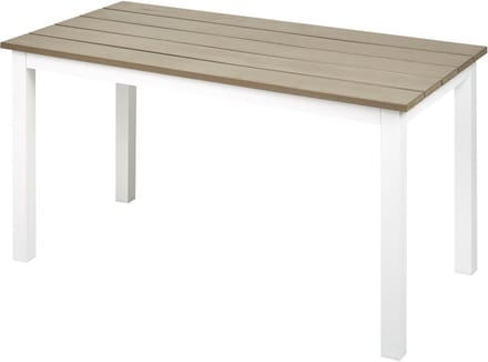 MESSINA - Salontafel - Lichthout/Wit - 96 x 52 cm - Plastichout