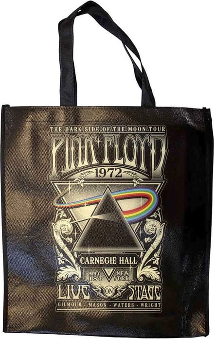 Pink Floyd - Carnegie Hall Poster Schoudertas - Zwart