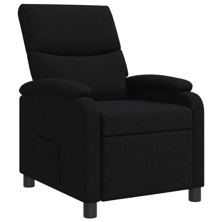 vidaXL - Recliner - Zwart - Stof