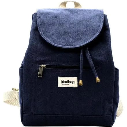 Hindbag mini rugtas Eliot marine - 100% biologisch GOTS-katoen