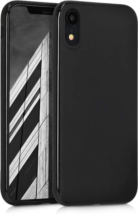 Silicone Hoesje Geschikt voor: iPhone XR - Soft Silicone - Zwart
