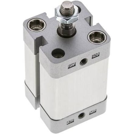 ISO 21287 Compacte Enkelwerkende Cilinder 25-25mm - Magnetisch - Mannelijke Stang
