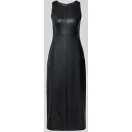 Maxi-jurk in leerlook