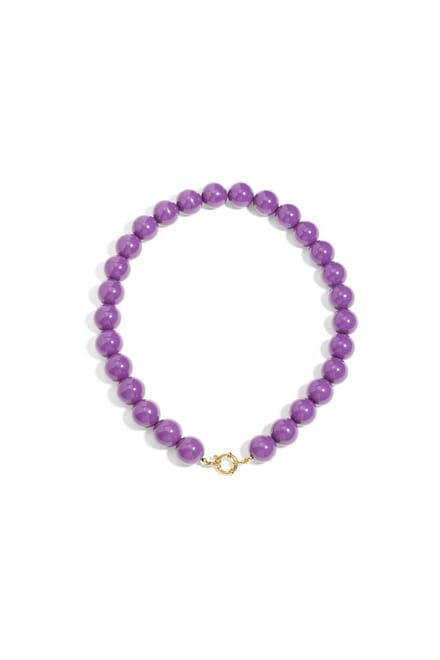 Bijoutheek Collier Statement Kralen 15mm Paars