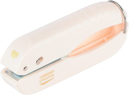 Vaessen Creative Pons - Ponstang Hart - 6,4 x 6,4 mm - Ivoor - Ergonomische Grip