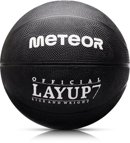 Meteor Layup 7 - Basketbal - voor professioneel gebruik - Sportuitrusting - Zwart
