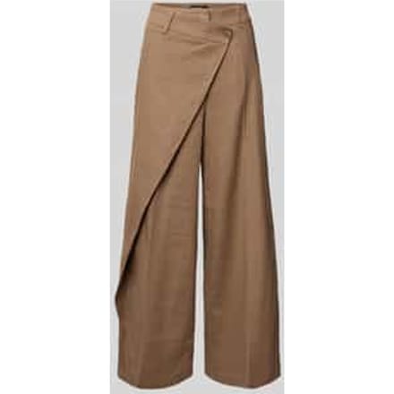 wide fit broek van linnenmix model 'ANAIS'