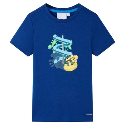 vidaXL - Kindershirt - 128 - donkerblauw