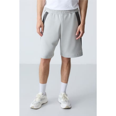 Heren Katoenen Mix Sweatshorts