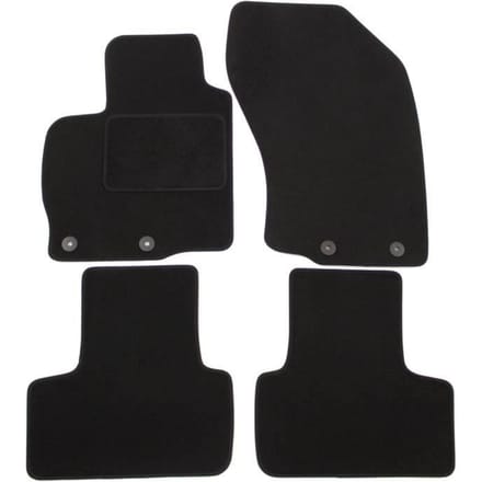Tapis de sol - Citroën - C-Crosser - Velours noir - 4 pièces - Ajustement précis