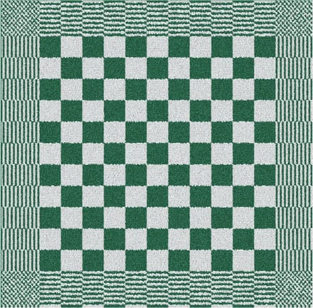 DDDDD Barbeque Keukendoek - Set van 6 - Katoen - Geruit - 50x55 cm - Groen