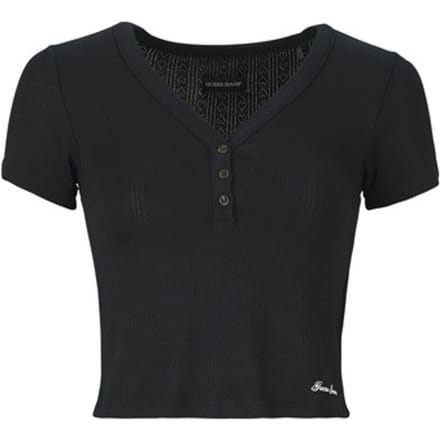 Guess  T-shirt Korte Mouw GJ POINTELLE SS HENLEY