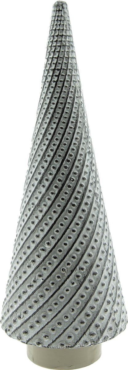 Clayre & Eef Beeld Kerstboom 27 cm Grijs Porselein