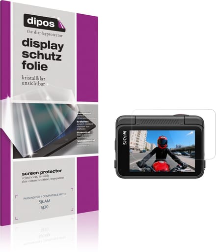 dipos – 4x Beschermfolie geschikt voor SJCAM SJ30 | Krasbestendige & heldere Screenprotector Ultra-Thin