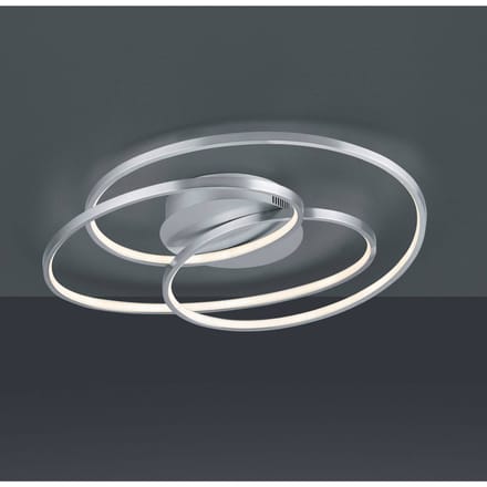 Trio Lighting LED plafondlamp Gale, 60 cm, nikkel mat