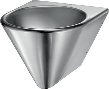Wastafel BOB HD muurm. z. kraangat RVS 304 mat gepolijst