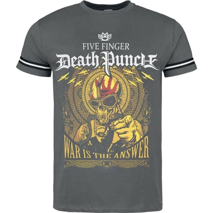 Five Finger Death Punch T-shirt - War Is The Answer - S tot M - voor Mannen - grijs