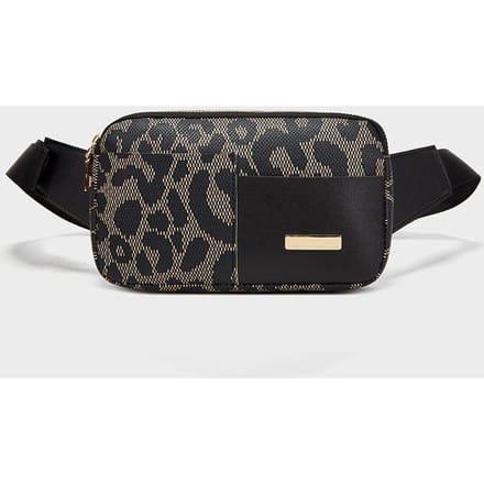 Modieuze Borsttas voor Dames Sport Tailleband voor Dames Modieuze Geprinte Tailleband gray