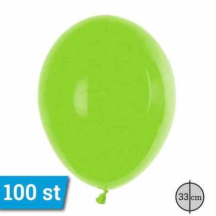 Latex ballonnen 33cm 100 stuks Appel Groen - Lime Groen Pastel GT110/07