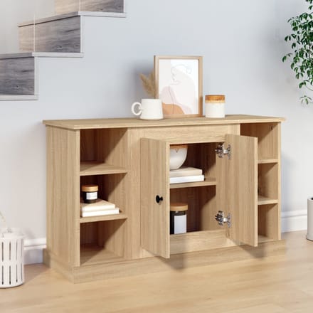 vidaXL - Dressoir - 100x35,5x60 - cm - bewerkt - hout - sonoma - eikenkleurig
