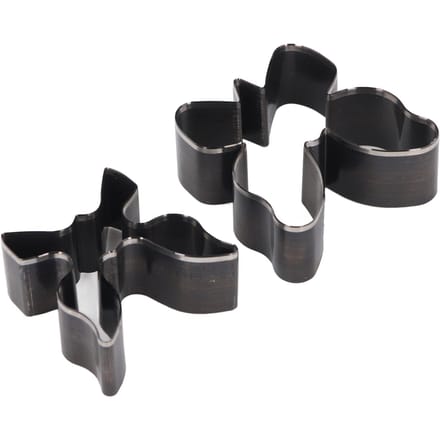 Lot de 2 Matrices de Perforation en Cuir Forme Papillon Matrice de Coupe pour Artisanat du Cuir pour Travail Manuel black