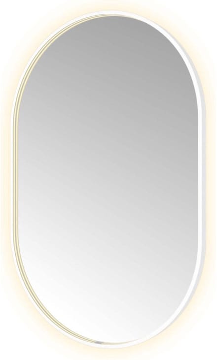 Hotbath &More Mirrors Oval LED Badkamerspiegel - Ovaal - 120 x 80 cm - Mat Wit