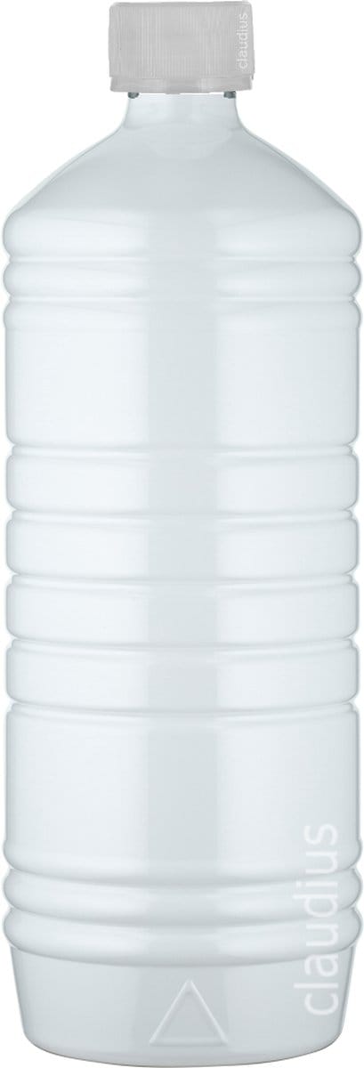 Lege Plastic Fles 1 Liter Wit - met verzegeldop - set van 10 stuks - navulbaar - leeg