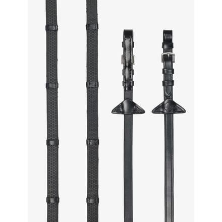 Lemieux Teugels Soft Rubber Met Stops Zwart - paard