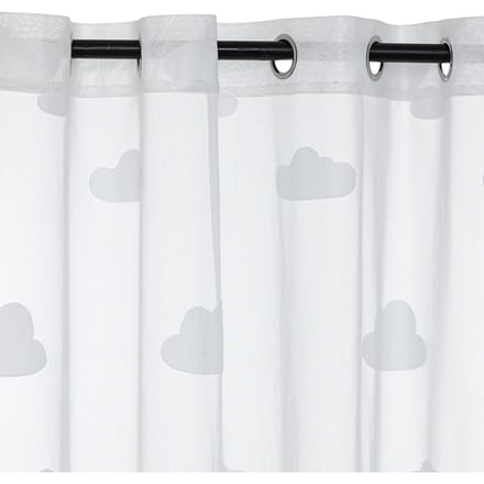 Eazy Living Glasgordijn 140 x 240 cm Nuage Wit
