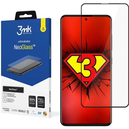 3MK NeoGlass - Hybride Beschermglas - Samsung Galaxy A51 - Zwart - 3MK