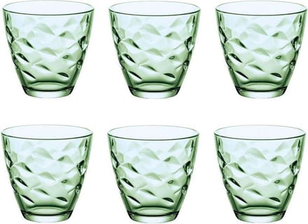 Bormioli Rocco Flora Verde glazen 260 ml - Groen - Set-6