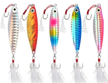 Kunstaas voor Snoek, Snoekbaars en Forel - 5 stuks, 6,5 cm / 20 g