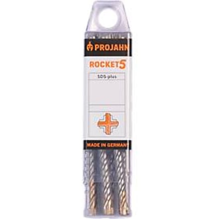 Projahn hamerboren set ROCKET 5, staal, SDS-plus, ø 6,5 mm x 210 mm, verpakking van 5