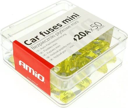 Auto bladzekeringen mini doos 50 stuks 20A