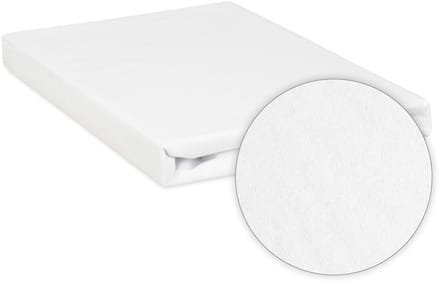 Matex Serie - Ademend Jersey Onderlegger - 90x200cm - 100% Katoen - Waterdicht PU