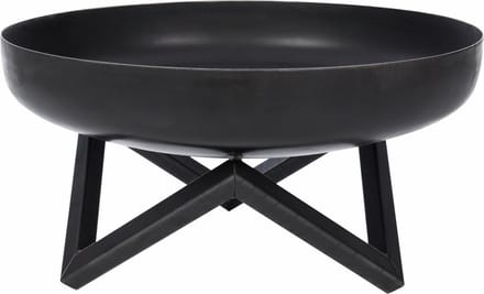 RedFire - Pello - Zwart - Staal - Vuurschaal - Stevig staal - Diameter 60cm - Industrieel - Terrasverwarming - Sfeerhaard