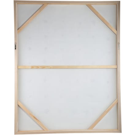 PTMD Wandpaneel Porty - 122x5x152cm - Canvas - Bruin