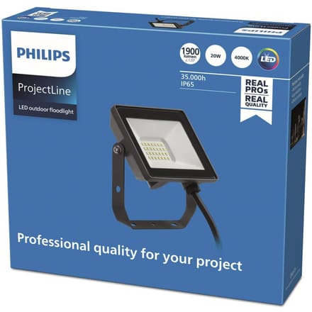 Philips LED ProjectLine 8719514954502 LED-schijnwerper 20 W Lichtkleur (naam): Natuurwit