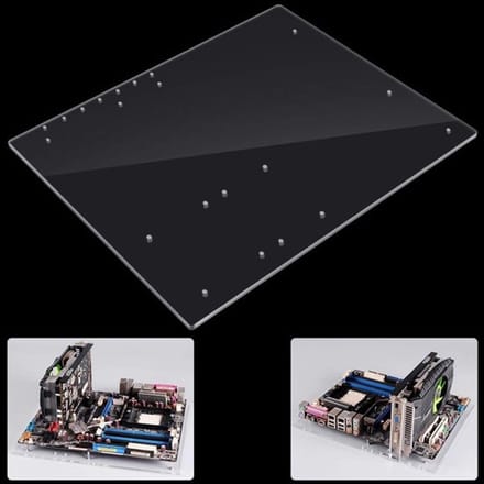 Allecto - Computerbehuizing - Transparant acryl - Open frame
