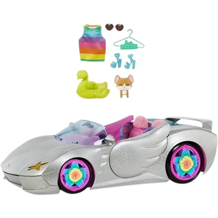 Mattel Barbie Extra Glanzende Cabriolet Speelgoedauto