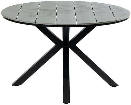 Ronde tuintafel Cyprus ø120cm | Grey | Polywood & Aluminium