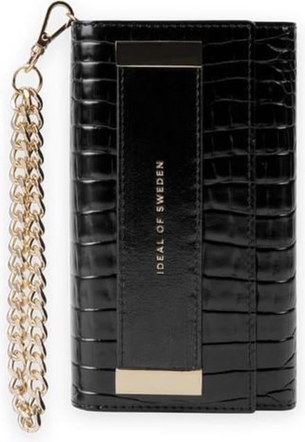 iDeal of Sweden Studio Clutch voor iPhone 12 Mini Neo Noir Croco