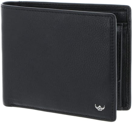 Golden Head Leren portemonnee Dublin RFID Protect Scheintasche 1164 Schwarz zwart