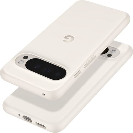 Origineel Google Pixel 9 Pro XL Hoesje Duurzaam Siliconen Back Cover Beige