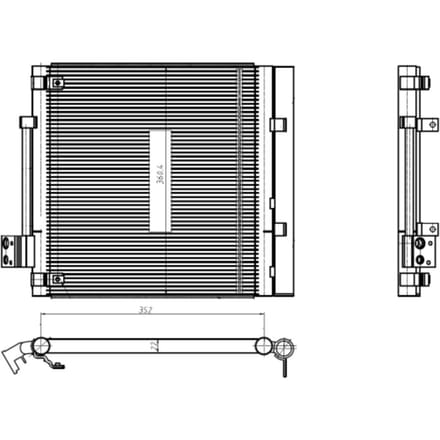 Condensor, airconditioning NRF 350448