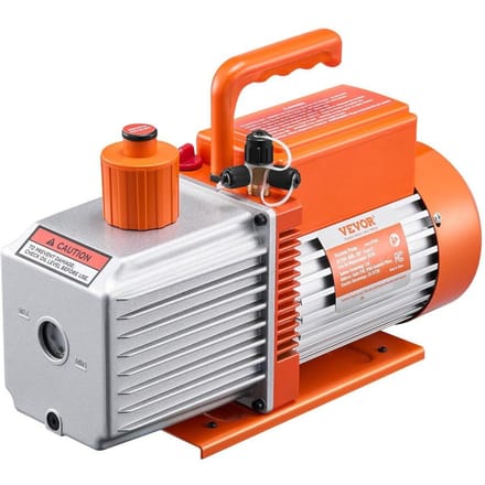 Vacuümpomp 9 CFM HVAC 2-traps roterende schoepenvacuümpomp Olie inbegrepen