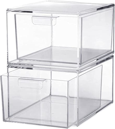 Make-up Organizer - Lades Opbergdoos - Ruimte Organiseren - Stapelbaar Transparant - 1 Lade - Transparant
